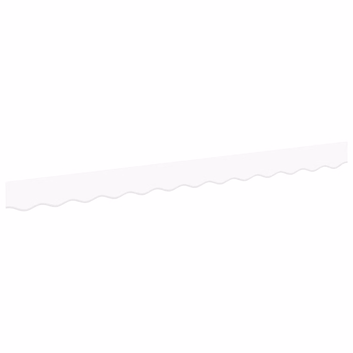 Berkfield Home White Polyester Awning Valance for 2.5 m Frame, W: 230 cm, H: 20 cm – 2