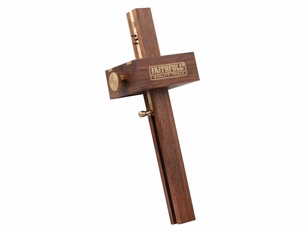 Faithfull Mortice Gauge with Slide Adjustment in Brown Walnut – 2