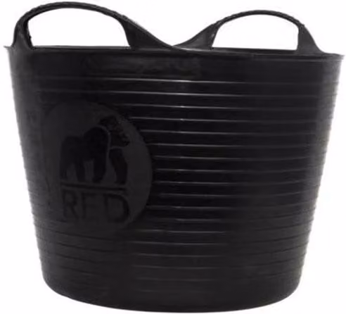 Red Gorilla Small Flexible Plastic Tub in Black