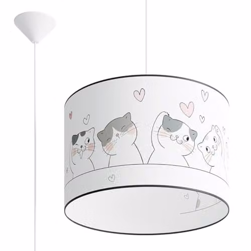 SOLLUX lighting CAT LED Pendant Lamp, Multicoloured, W/D/H: 40 x 40 x 95 cm