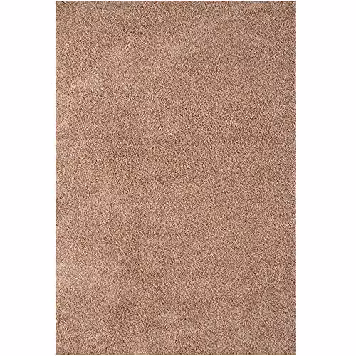 THE RUGS Beige Plain Shaggy High Pile Rug, W: 160 cm, D: 230 cm – 4