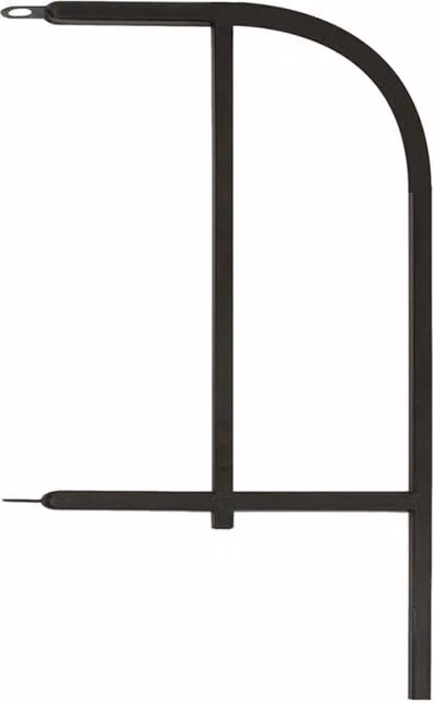 Panacea Classic Finial End Cap in Black Galvanised Steel
