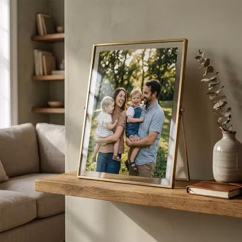 Nicola Spring Metal Photo Frames, Pack of 2, Gold, Fits 20 x 25 cm – 6