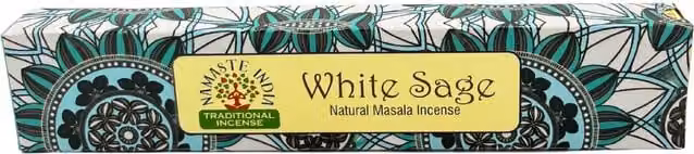 KDMD Namaste Mandala Masala Incense Sticks in White Sage and Brown