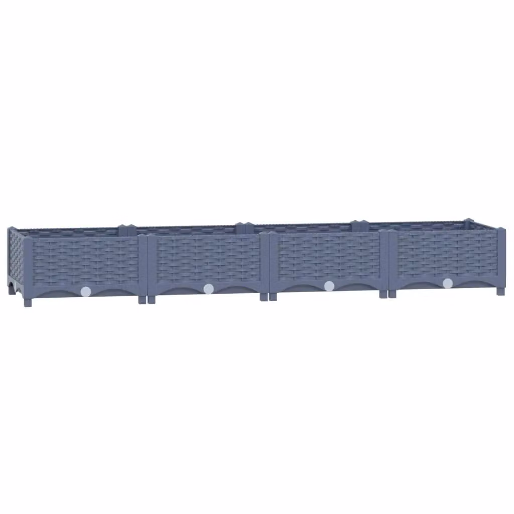 Berkfield Home Grey Polypropylene Raised Bed, W/D/H: 160 x 40 x 23 cm – 2