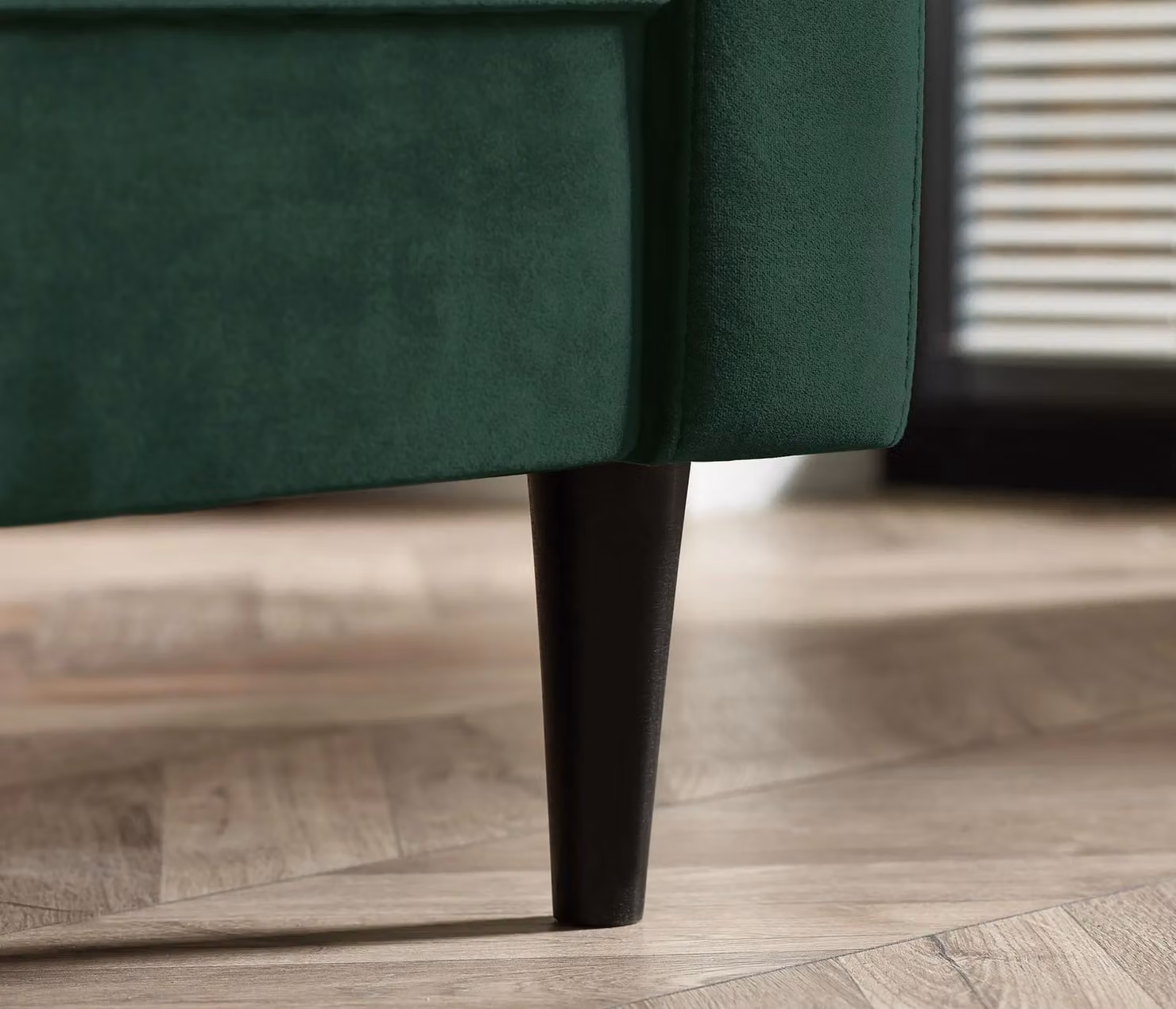 FurnitureboxUK Jade 3-Seater Modern Velvet Sofa with Solid Wood Frame in Green – 5