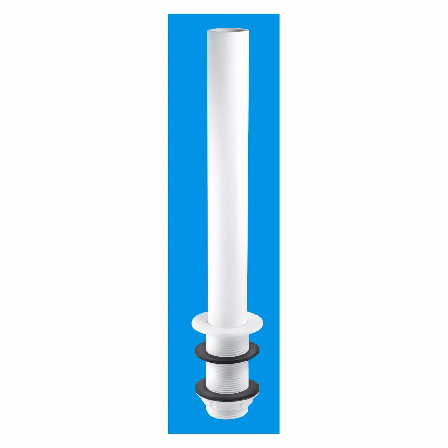McAlpine TWL-18 White Basin Standing Waste with 1.5 inch Diameter and 3.5 inch Tail – 2