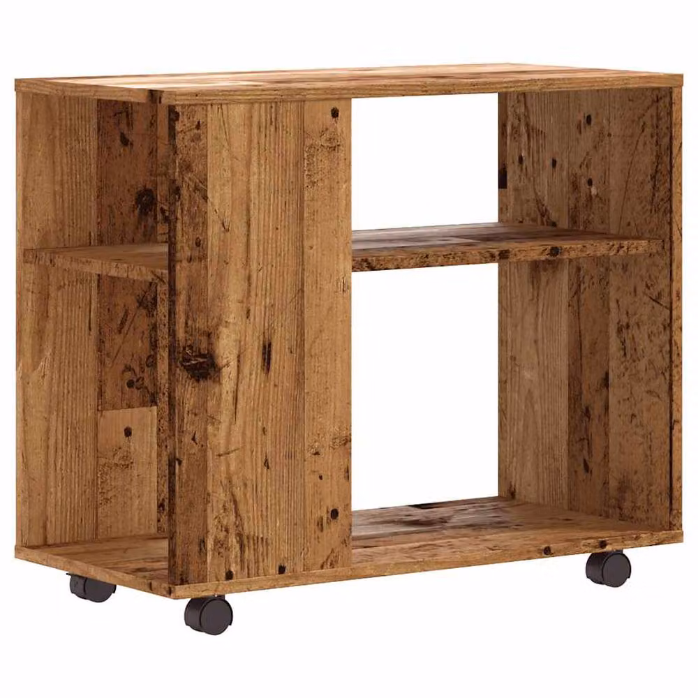 Berkfield Home Old Wood Side Table in Brown, W/D/H: 70 x 35 x 55 cm – 6