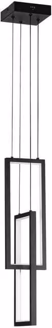 Netlighting Alis Pendant Light in Sandy Black, Dimmable LED, 37W, 925lm, 3200K – 1