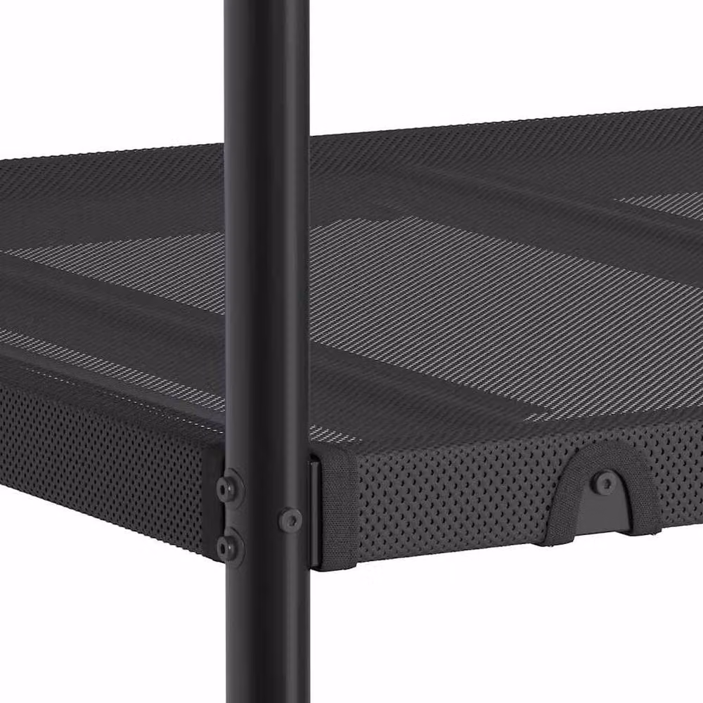 Berkfield Home Metal Small Single Bunk Bed in Black – 6