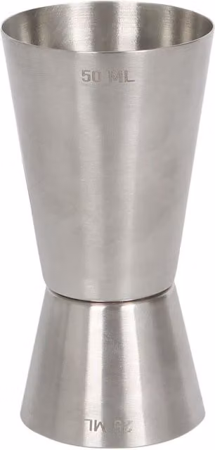 Rink Drink Silver Stainless Steel Round Jigger 2550ml