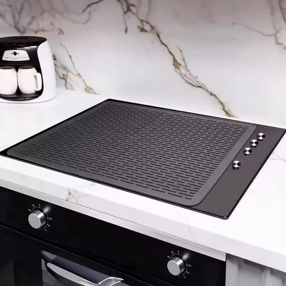 FLAVORA Silicone Electric Stove Cover Mat in Black – 3