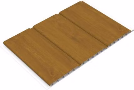 Freefoam Golden Oak Hollow Soffit Board, Pack of 4, W/D/H: 300 mm x 10 mm x 5 m