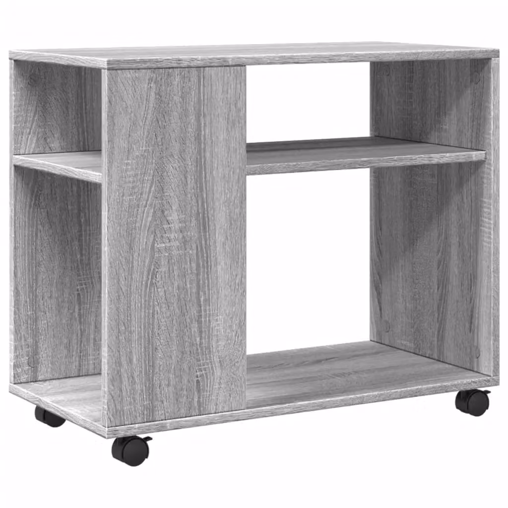 Berkfield Home Grey Sonoma Side Table with Castors, W/D/H: 70 x 35 x 60 cm – 2
