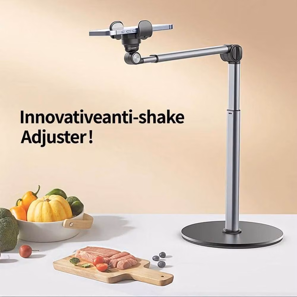 FLAVORA Height Adjustable Mobile Phone Holder Stand in Silver – 5