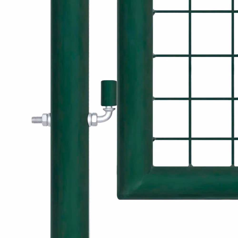 Berkfield Home Steel Wire Mesh Garden Gate, Green, W: 350 cm, H: 100 cm – 4