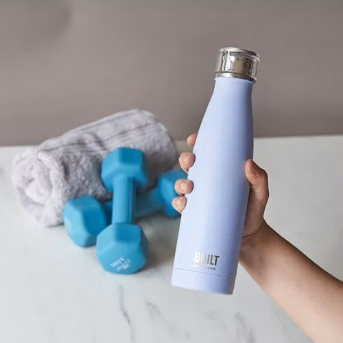 Built Perfect Seal Vacuum Insulated Stainless Steel Water Bottle, 480 ml, Arctic Blue – 2