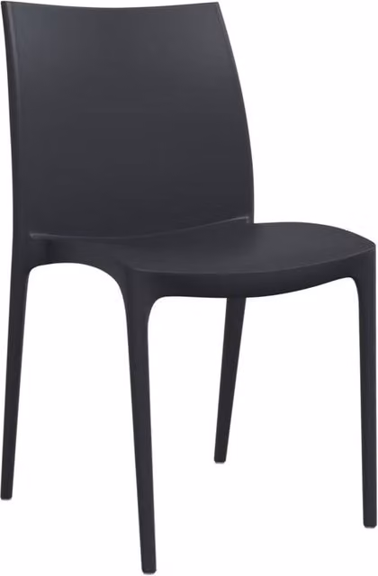 Berkfield Home Beautiful Modern Garden Chairs, 2 Pack, Anthracite, W/D/H: 50 x 46 x 80 cm – 1