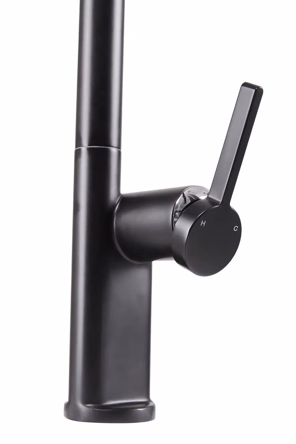 Living and Home Matt Black Stainless Steel Kitchen Faucet with Pull-out Sprayer and Spray Function – 7