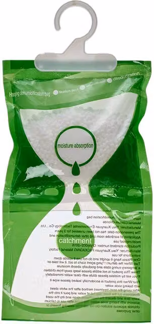 Living and Home 10-Pack Hanging Wardrobe Dehumidifier Bags in White and Transparent