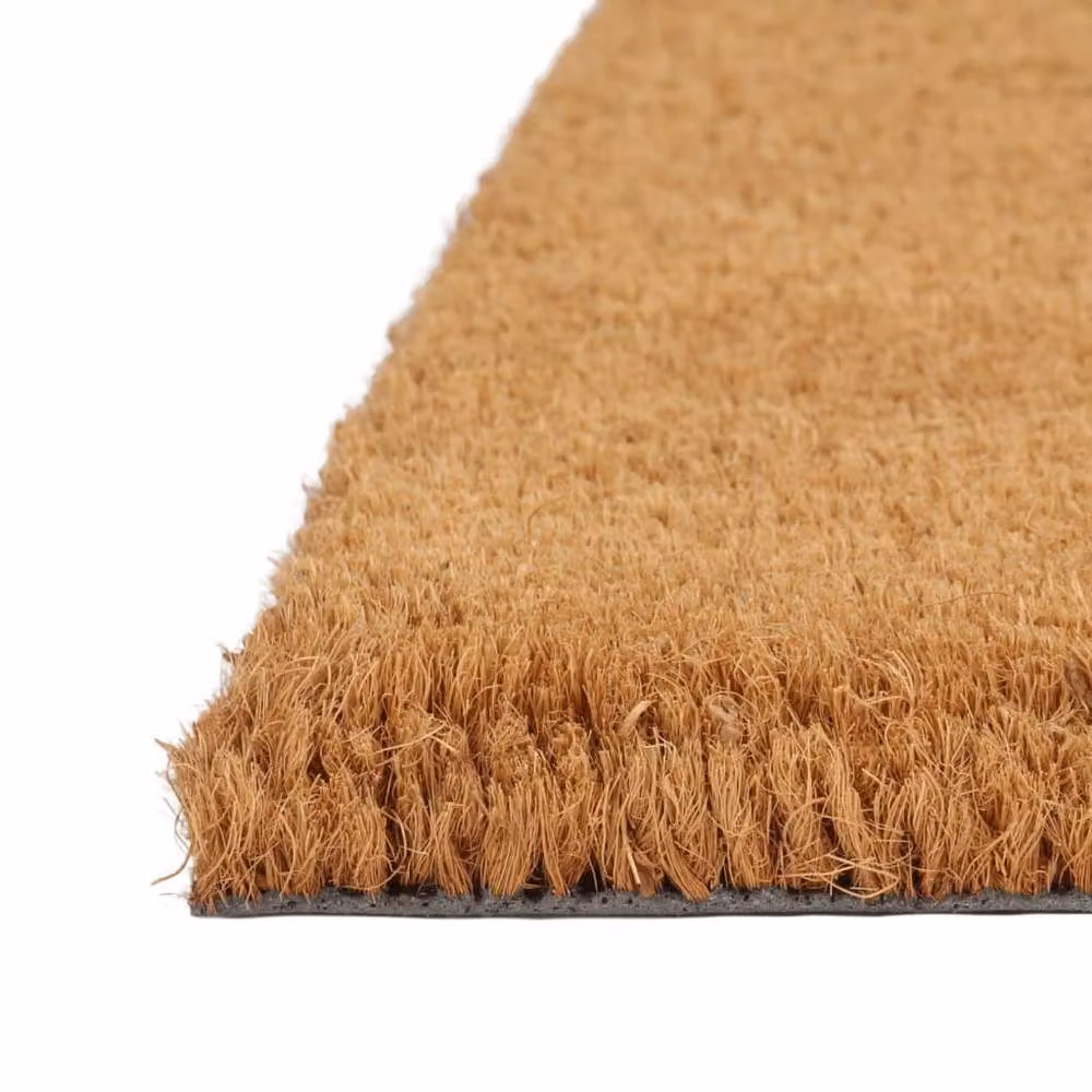Berkfield Home Durable Weatherproof Coir and PVC Door Mat, Brown, W: 90 cm, D: 150 cm – 2