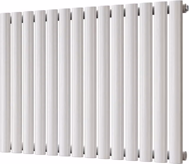 Omeara White Vertical Single Panel Radiator H: 812 mm, W: 600 mm