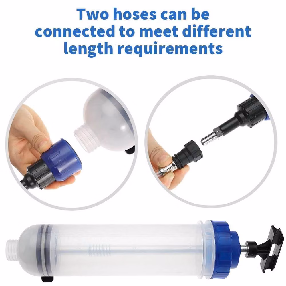 NESTLUNE 1.5L White and Transparent Plastic Gearbox Oil Suction and Filler Fluid Transfer Hand Pump – 2