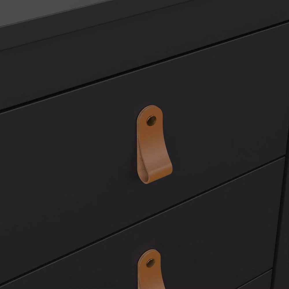 Wyld Haus Wildberry 3 Drawer Bedside Table in Matt Black – 5