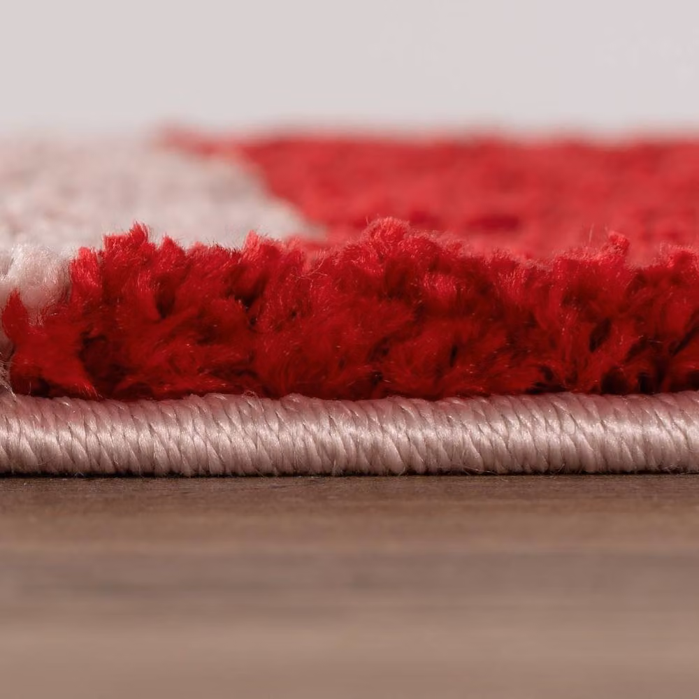 THE RUGS Joli Striped Soft and Dense Pile Pink Rectangular Rug, W: 120 cm, L: 170 cm – 2