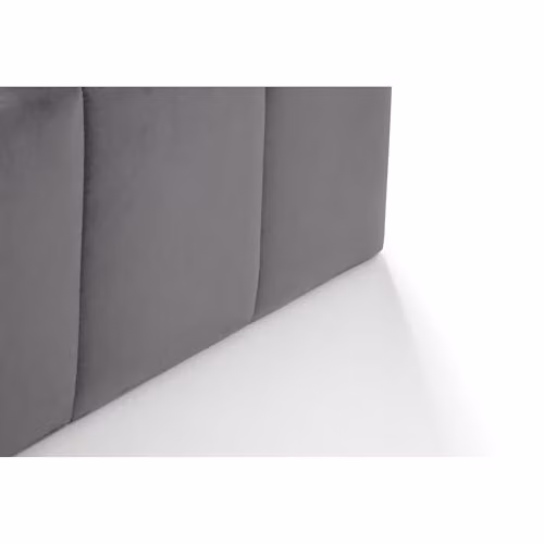 Julian Bowen Gatsby Upholstered Ottoman Storage Bed in Grey Fabric, Double (W/D/H: 140 x 200 x 161 cm) – 3