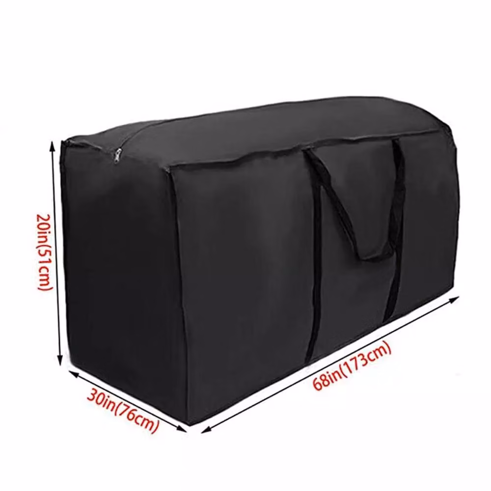 VOGREX Black Zipped Waterproof Furniture Storage Bag W: 173 cm, D: 76 cm, H: 51 cm – 2