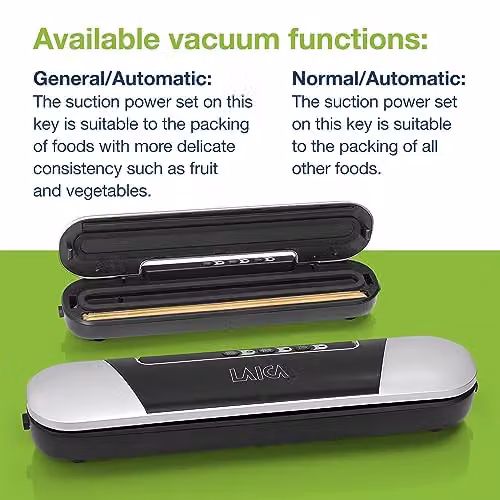 LAICA Food Vacuum Sealer Machine VT3205 with Cutter and Pulse Function in Black – 4