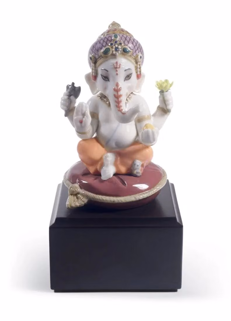 Lladró Bal Ganesha Multicolour Porcelain Figurine