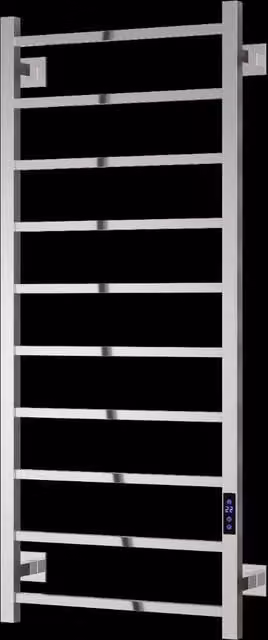 Aquarius DigiTherm Velino Dry Electric Radiator with LCD Display, Silver, W: 120 cm, H: 50 cm – 1
