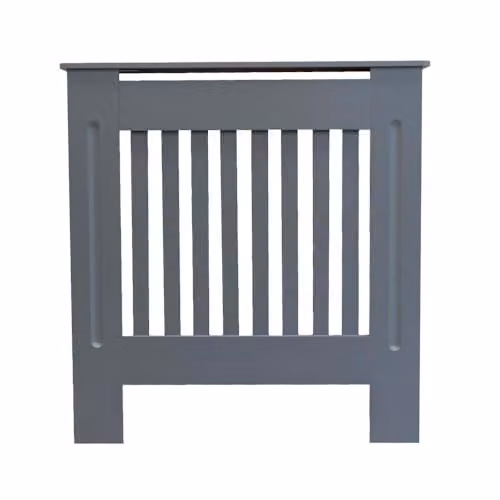 Airwave Vertical Line Style Grey MDF Radiator Cover (Small) W/D/H: 81.5 x 78.0 x 19.0 cm – 1