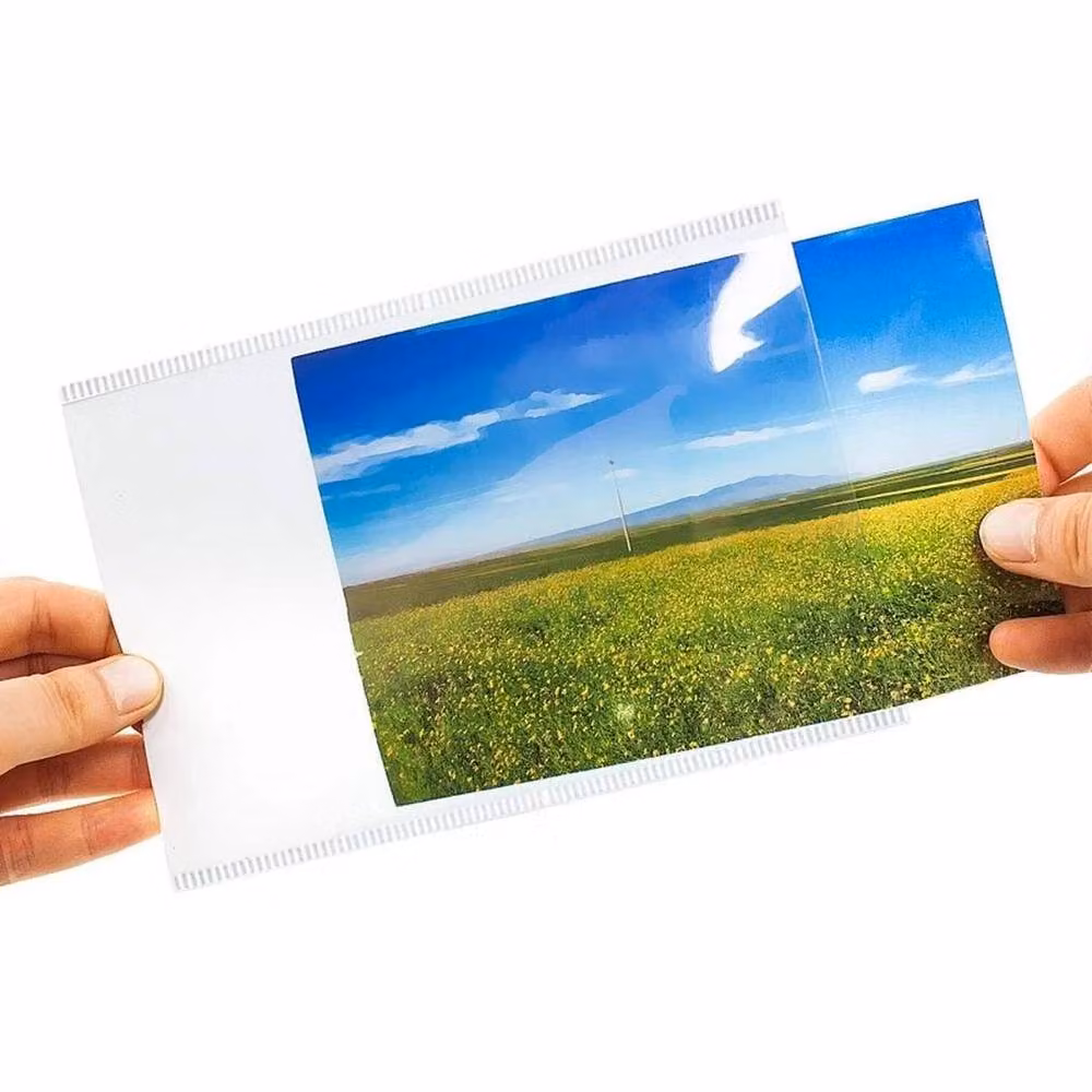 FLAVORA 12-Piece Hanging Photo Gallery Display Frame Set in White, Rectangular Plastic Picture Pockets for 10 x 15 cm Photos – 3