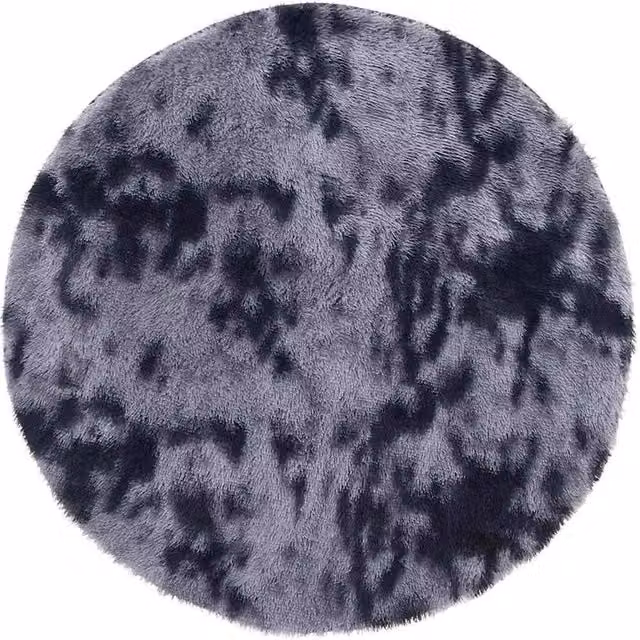 Berkfield Home NAVARRA Shaggy High Pile Rug, Grey, W/D/H: 120 x 120 x 1 cm – 1