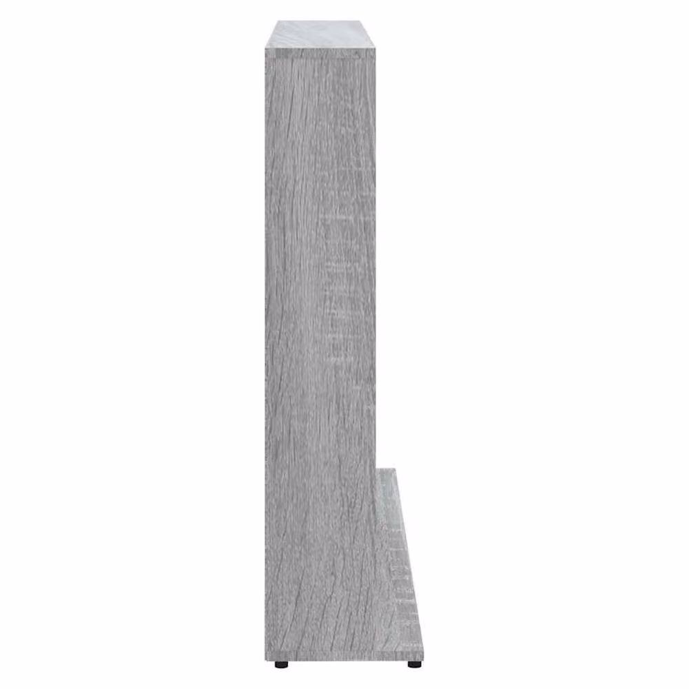 Berkfield Home Sturdy CD Cabinet in Grey Sonoma, W/D/H: 102 x 23 x 89.5 cm – 3