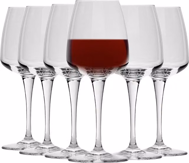 Bormioli Rocco Aurum Red Wine Glasses, 520ml, Pack of 24, Transparent – 1