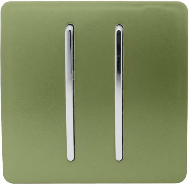 Trendi Modern Flush Home Automation Switch in Green