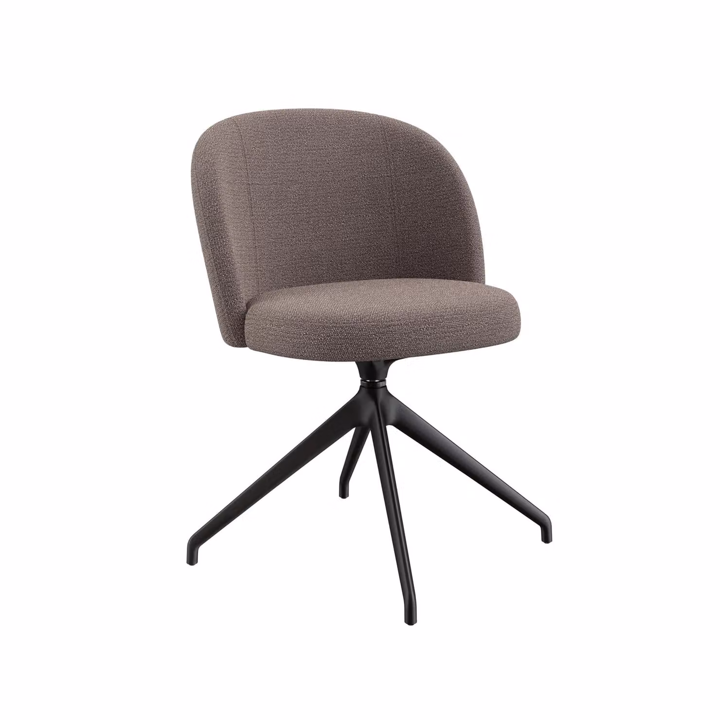 Dome Deco NIKO Grey Fabric Swivel Lounge Chair