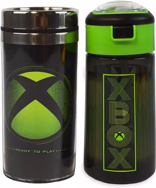 Xbox Adult Travel Mug with Lid in Green and Black – 1