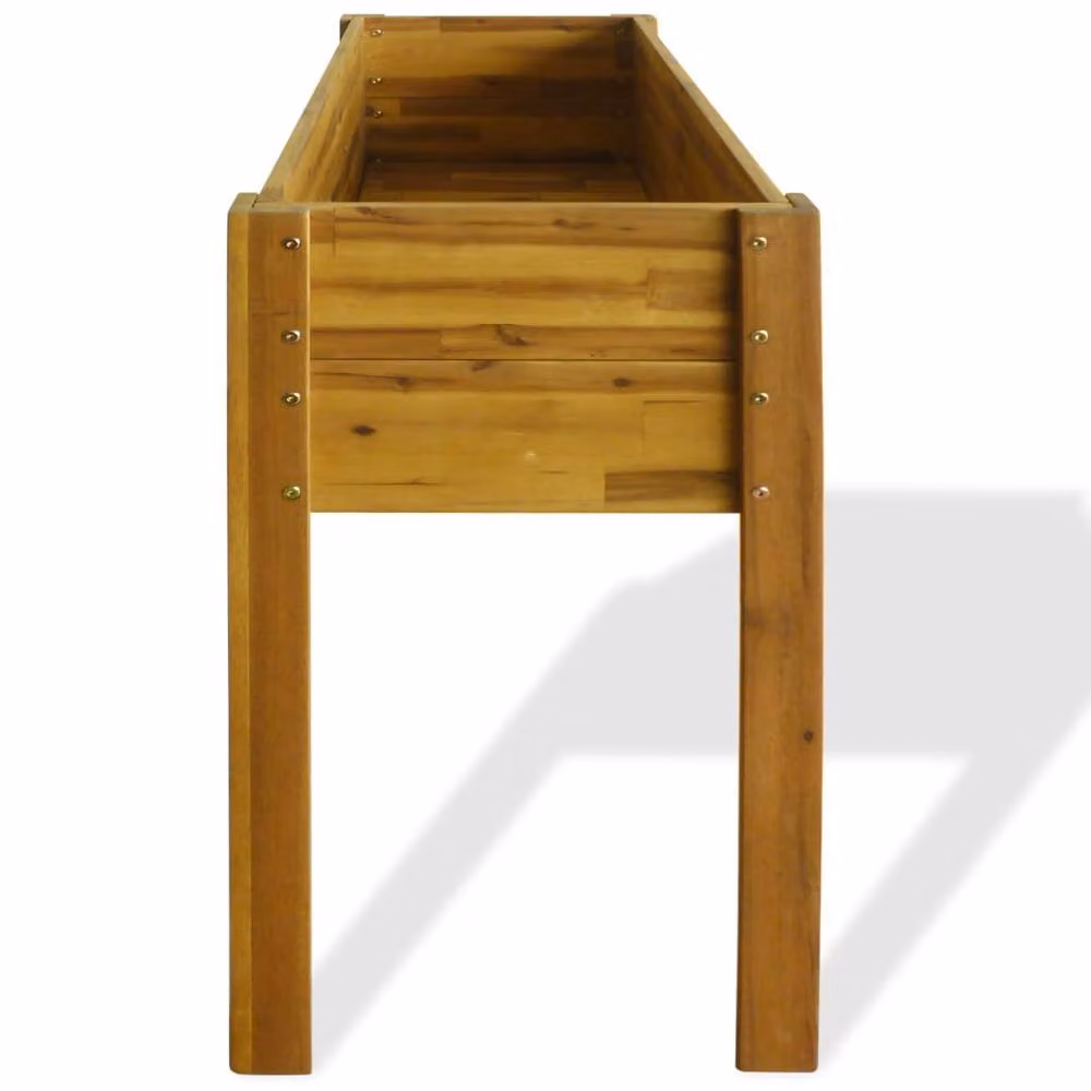 Berkfield Home Solid Acacia Wood Raised Garden Bed in Brown, W/D/H: 84 x 40 x 40 cm – 3