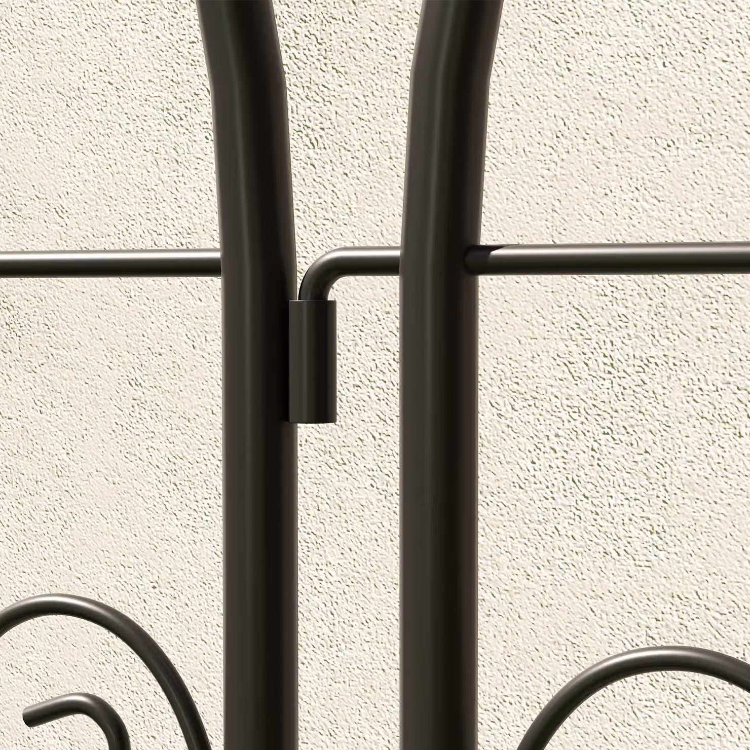 Outsunny Set of 2 Black Powder-Coated Metal Garden Trellis Panels for Climbing Plants, H 150 x W 50 cm – 5