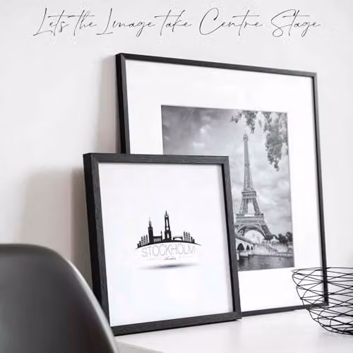 Nielsen Design Quadrum Square Wooden Picture Frame in White with Glass Front, 30 x 30 cm – 2