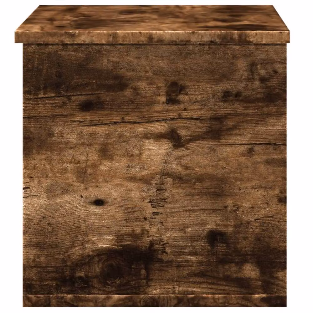 Berkfield Home Smoked Oak Storage Box in Brown, W/D/H: 60 x 35 x 35 cm – 4