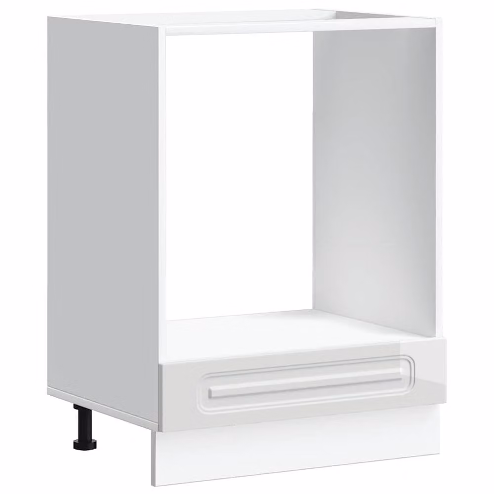 Berkfield Home Kalmar Freestanding Oven Cabinet in High Gloss White Engineered Wood