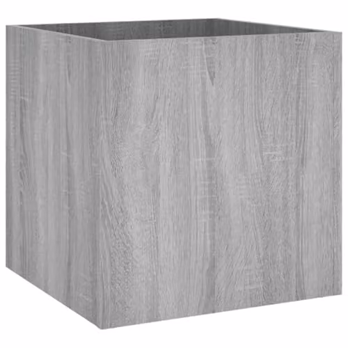 vidaXL Square Engineered Wood Planter Box, Grey Sonoma, W/D/H: 40 x 40 x 40 cm – 1