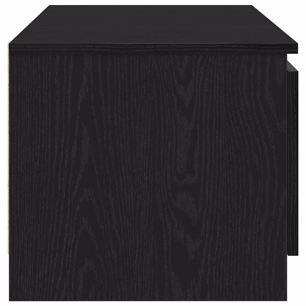 Berkfield Home Modern Black Oak TV Cabinet in Matt MDF, W/D/H: 140 x 40 x 35.5 cm – 4