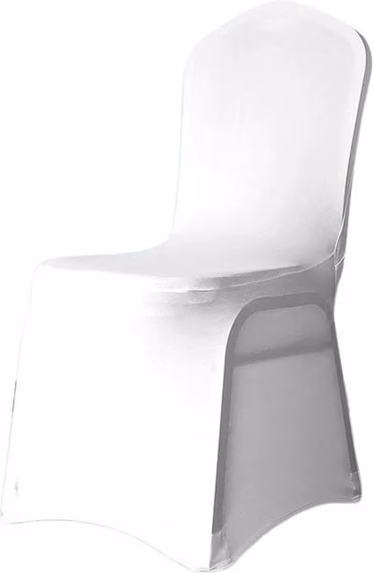 Neel Blue 10-Piece Spandex Dining Chair Slipcovers with Chair Band in White and Blue